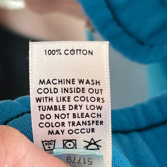 NWT Cotton Citizen 100% Cotton Vintage Blue Ombré Brooklyn Wideleg Sweatpants - Picture 7 of 7